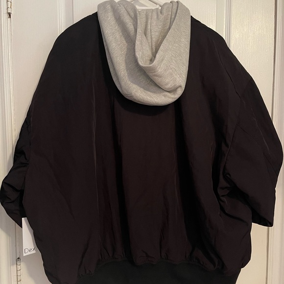 Hooded Unixex Bomber Jacket - Picture 2 of 3